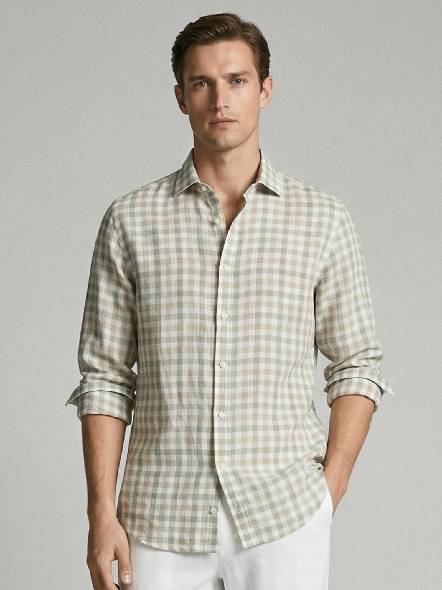 Soft Terrain 100% Pure Linen Checks