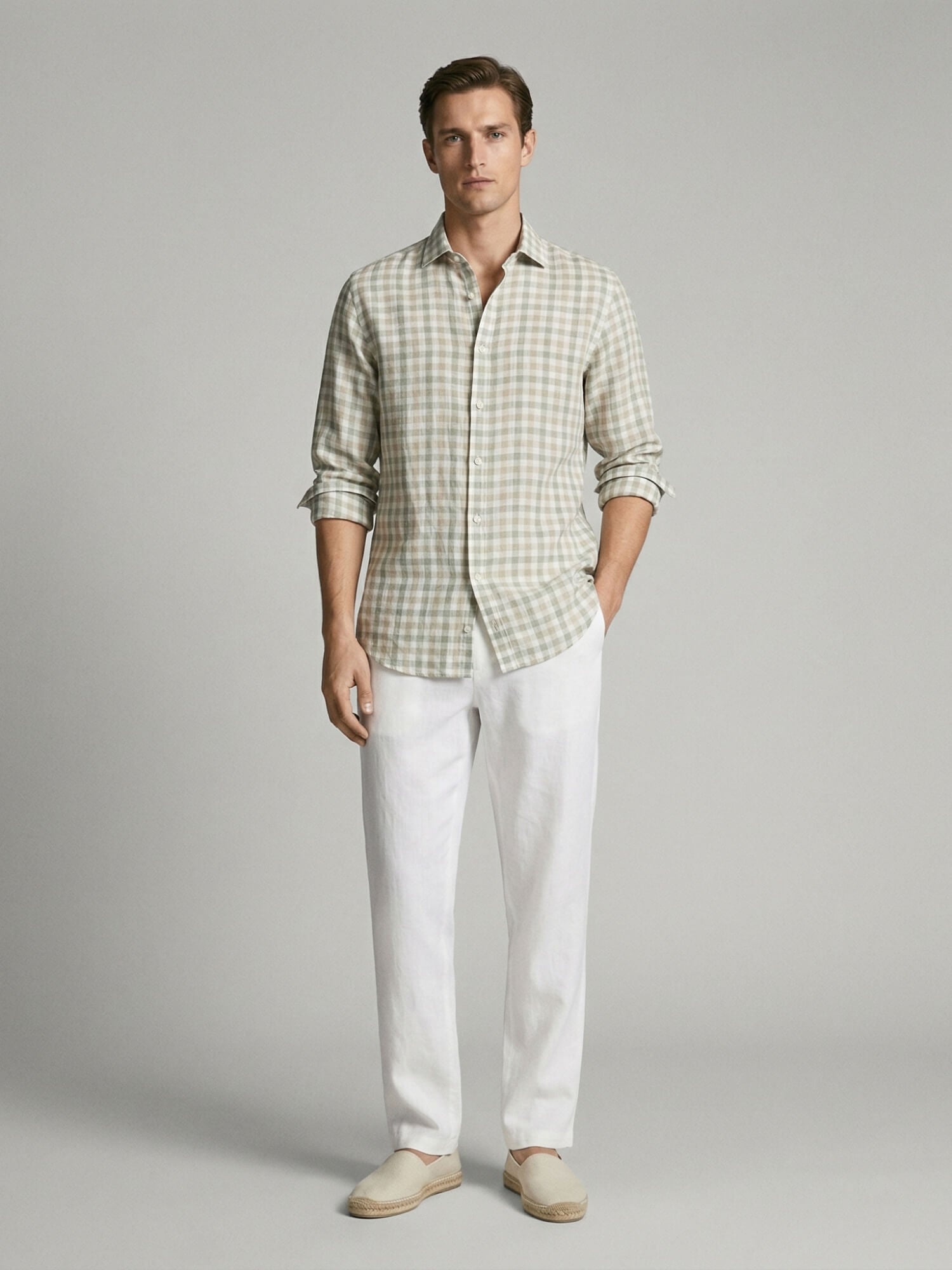 Soft Terrain 100% Pure Linen Checks