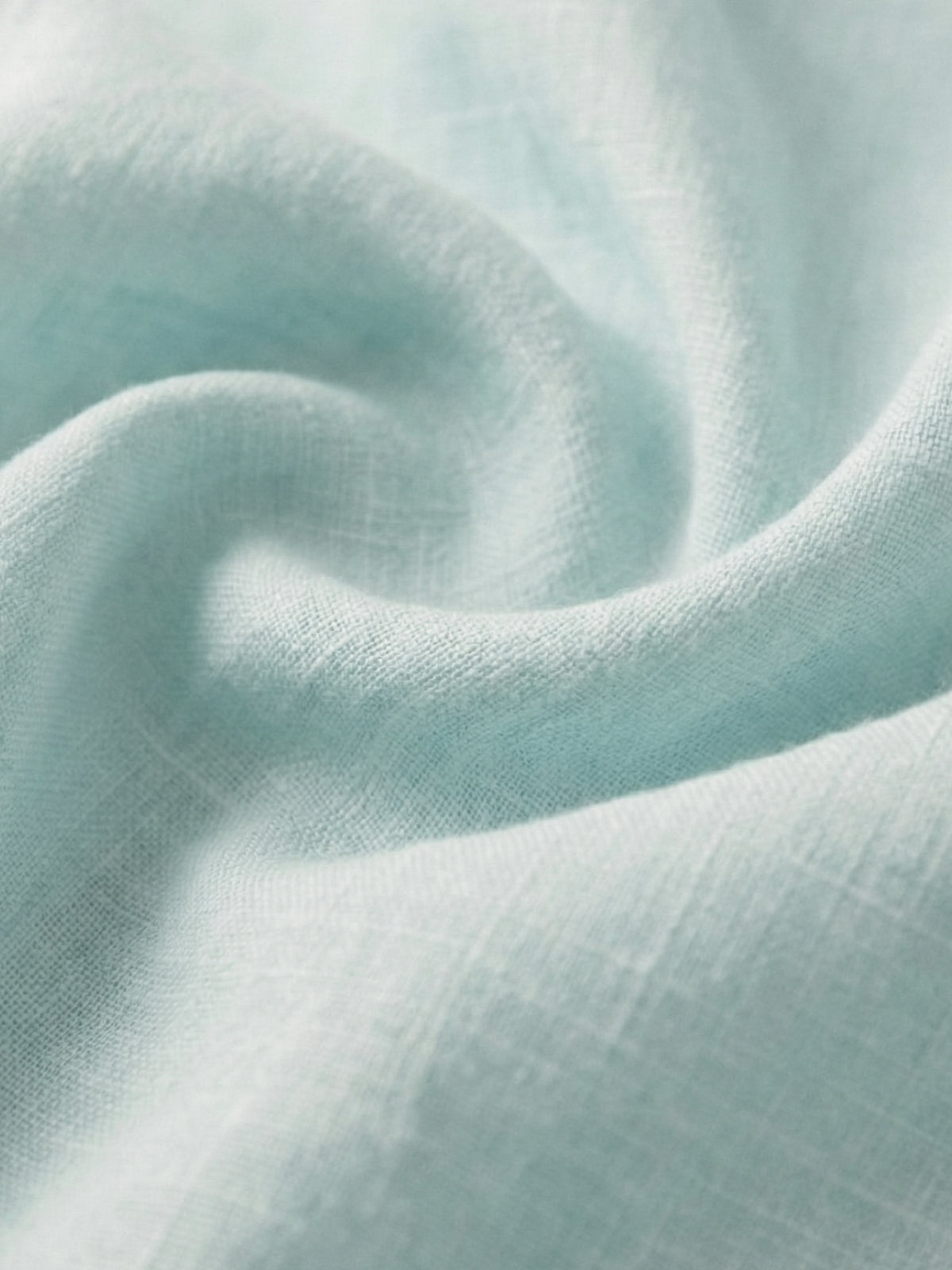 Light Aqua 100% Pure Linen Button Down