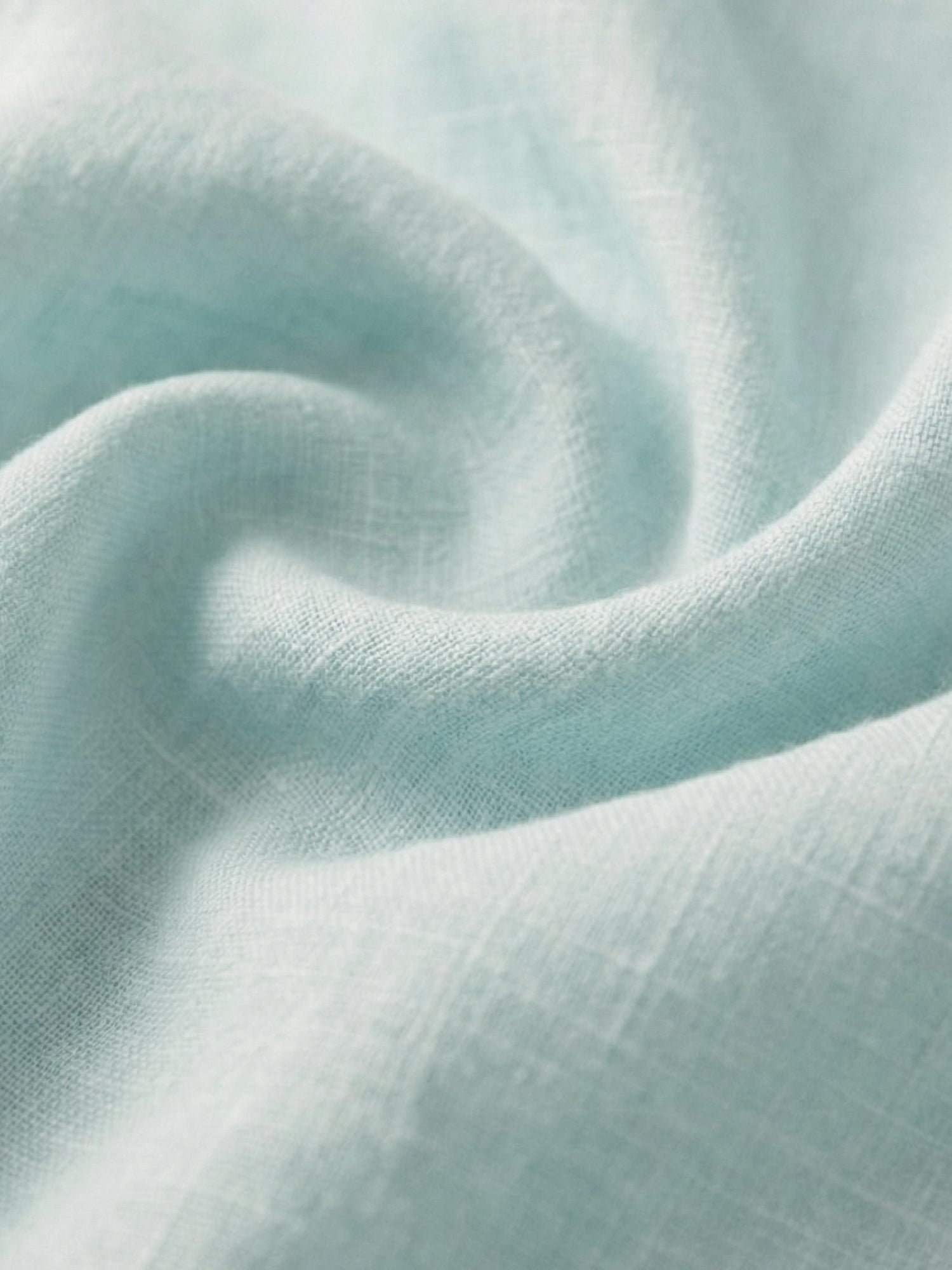 Light Aqua 100% Pure Linen Button Down