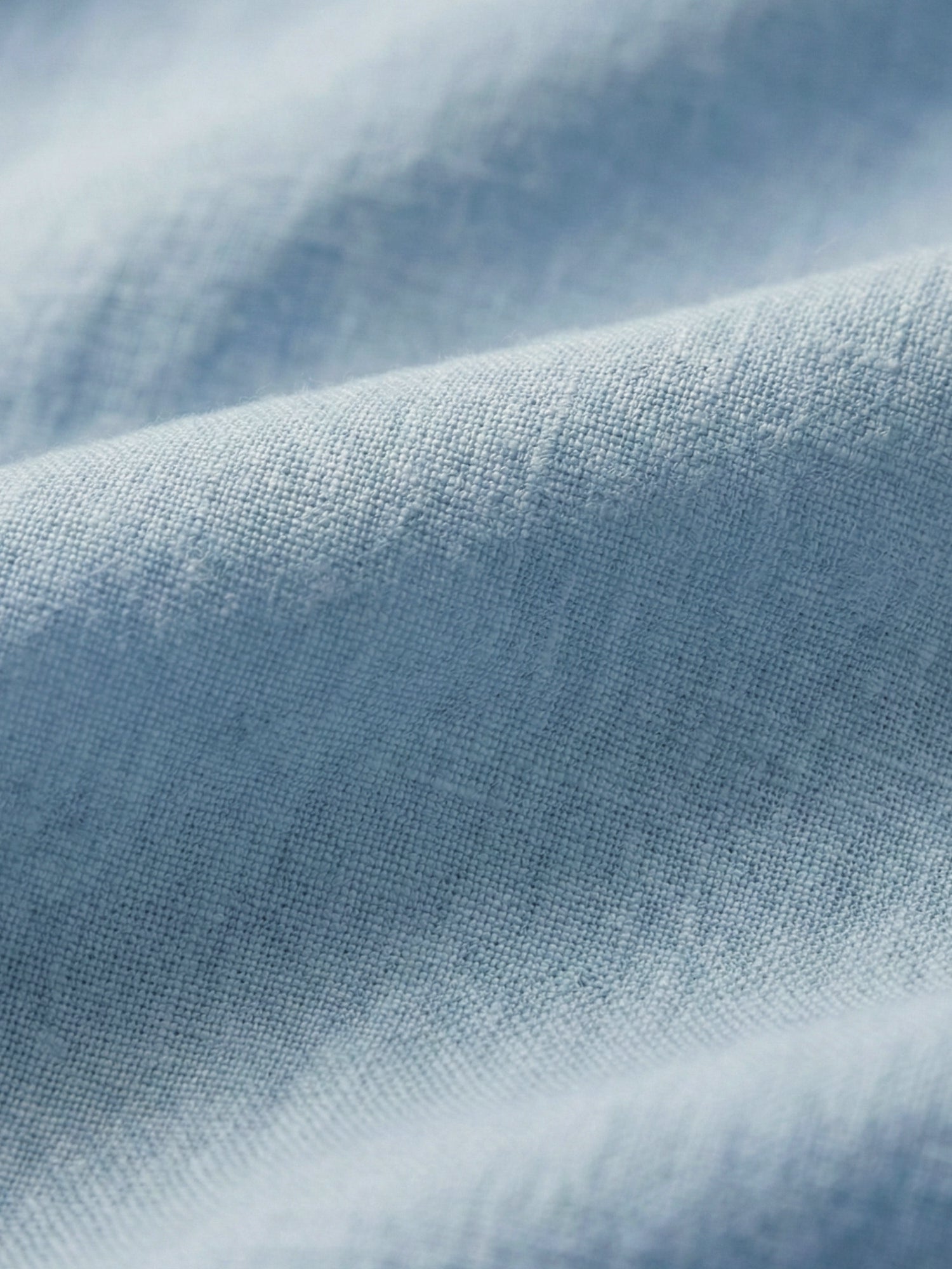 Horizon Blue 100% Pure Linen Button Down