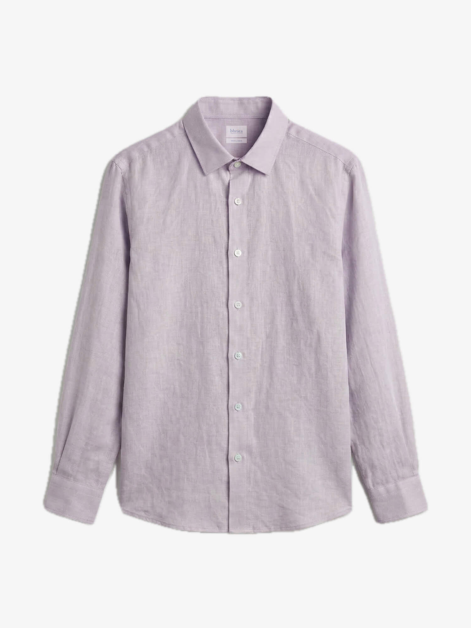 Light Lilac Luxe 100% Pure Linen Shirt