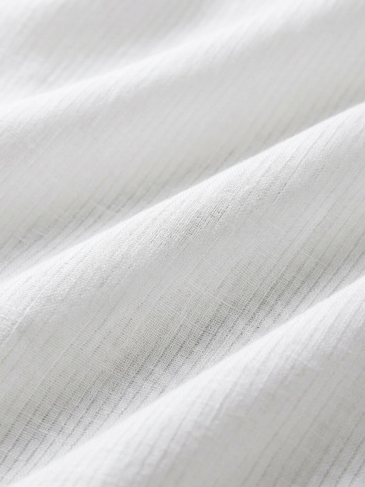 White Self Striped 100% Pure Linen Classic