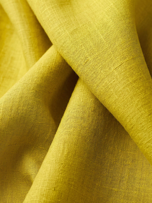 Saffron Yellow 100% Pure Linen Shirt