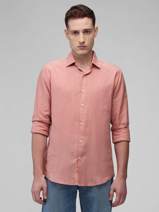 Coral Peach 100% Pure Linen Classic - Bhrata
