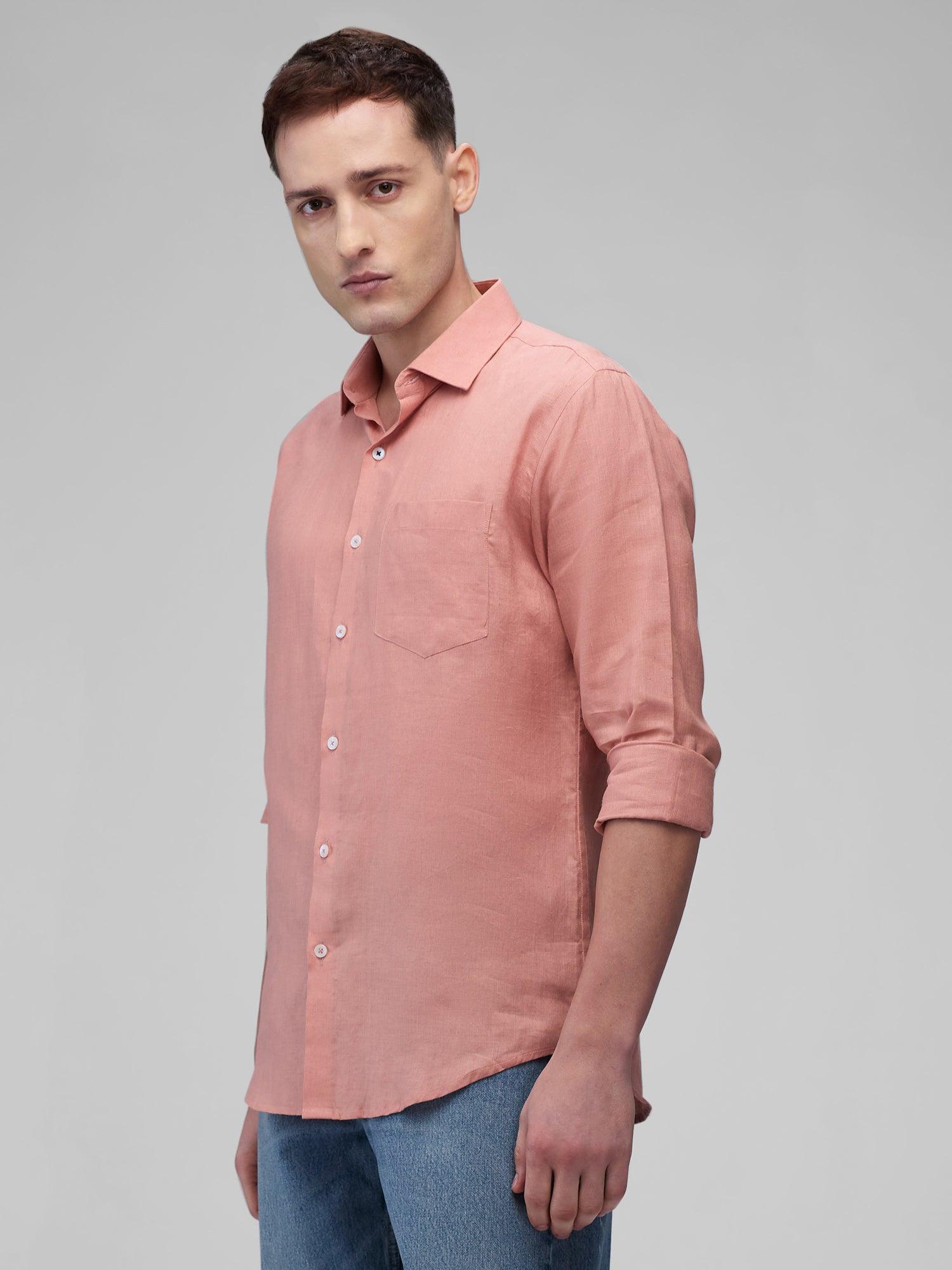 Coral Peach 100% Pure Linen Classic - Bhrata