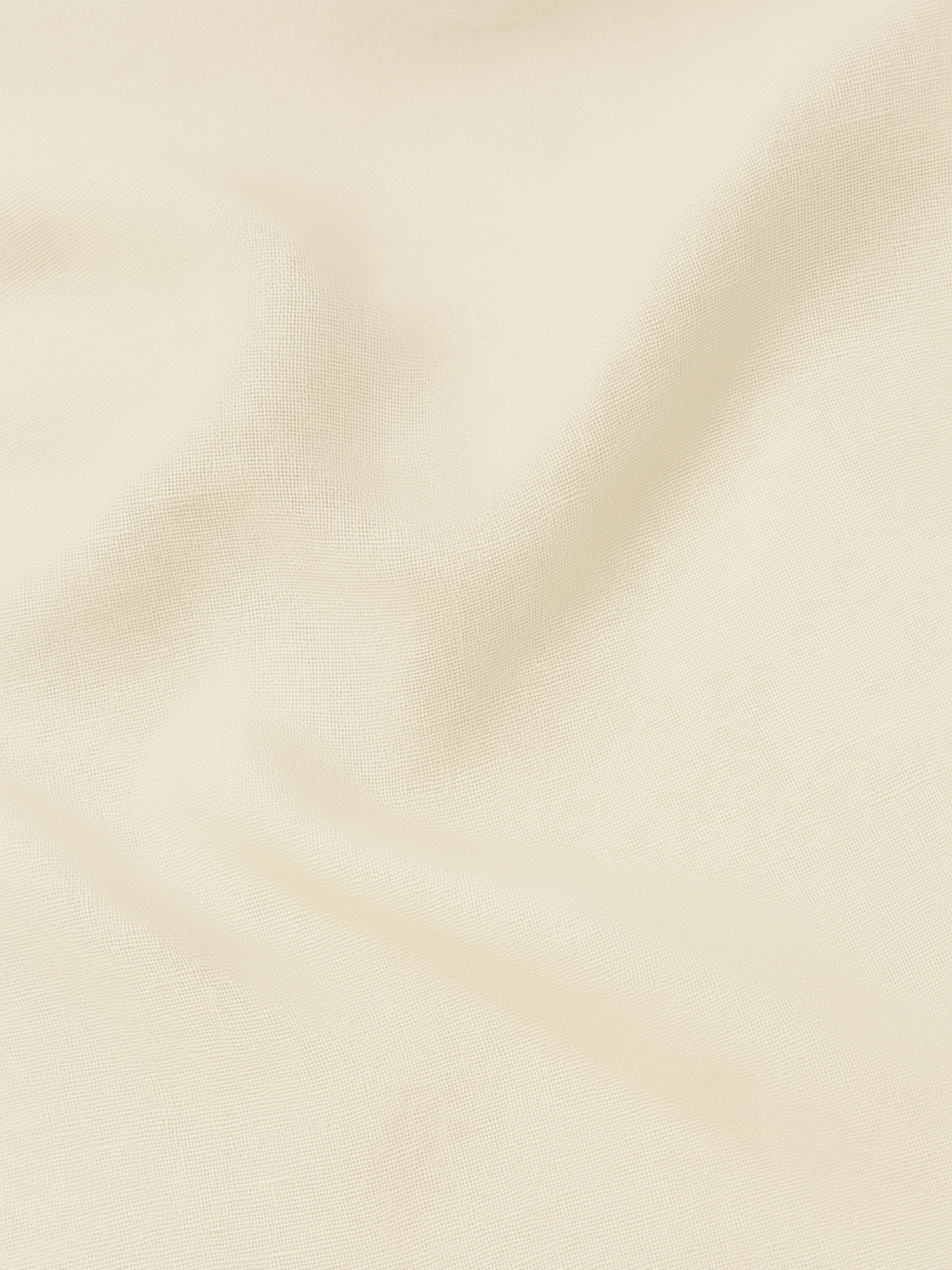 Cream Yellow 100% Pure Linen Shirt