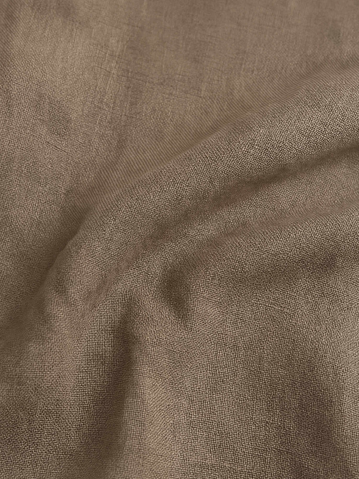 Earth Brown 100% Pure Linen Shirt