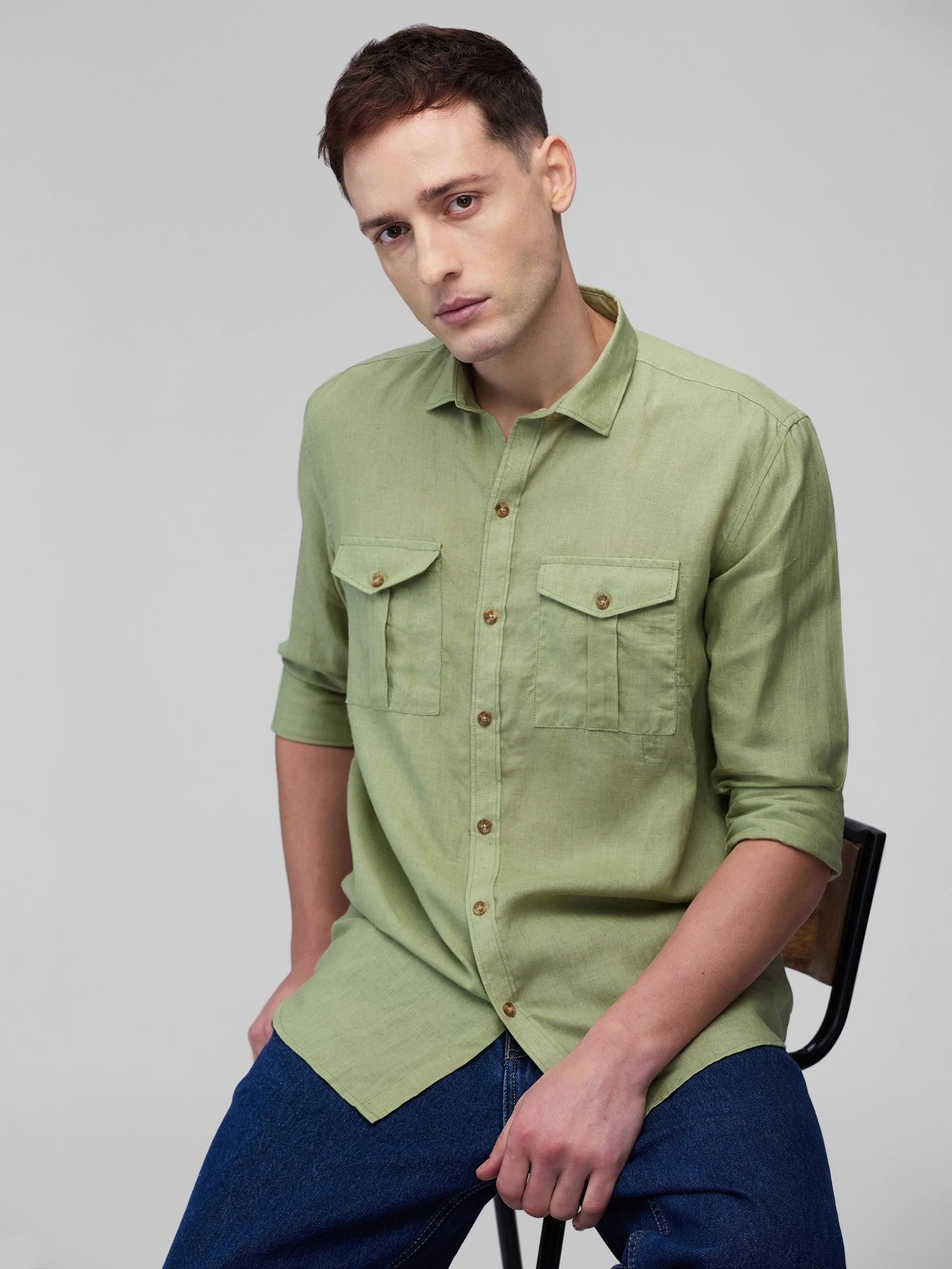 Evergreen 100% Pure Linen Safari - Bhrata
