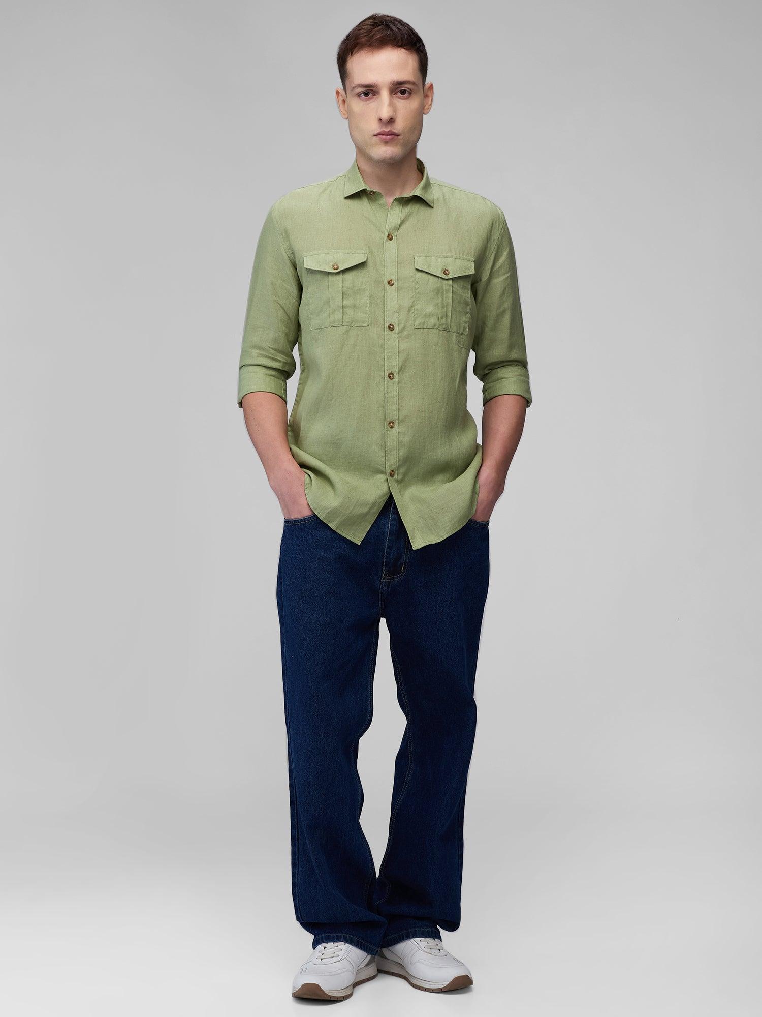 Evergreen 100% Pure Linen Safari - Bhrata
