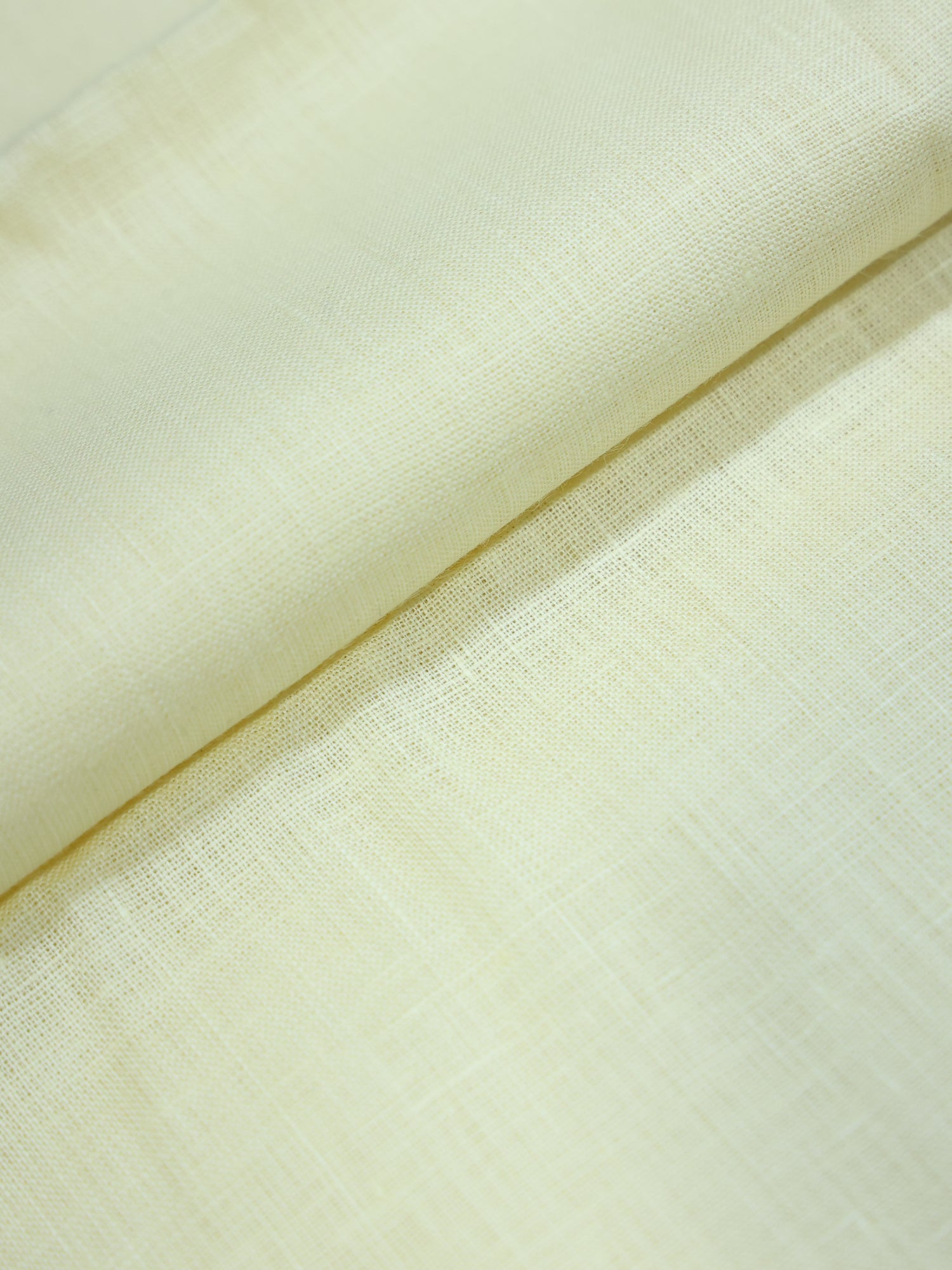 Lemon Yellow 100% Pure Linen Half Sleeve - Bhrata