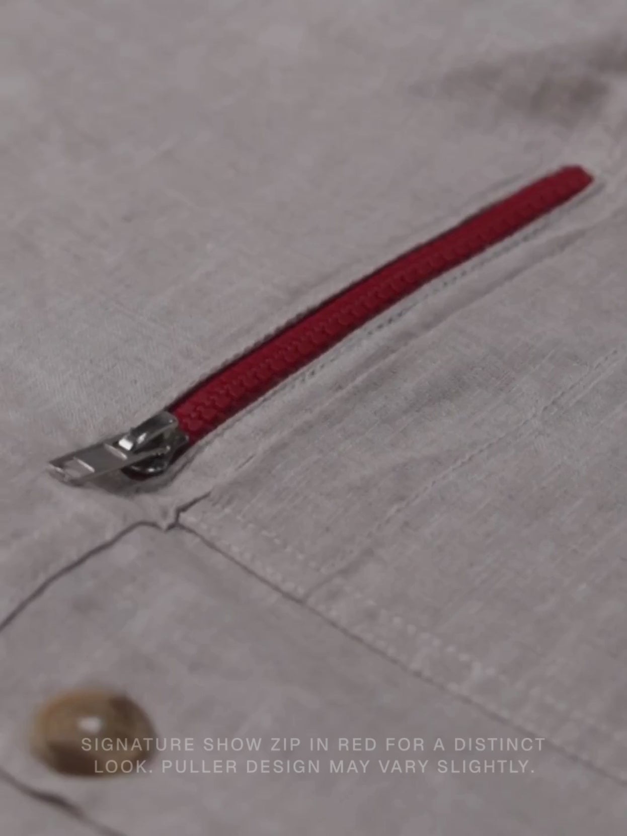 Beige 100% Pure Linen Detailed Overshirt