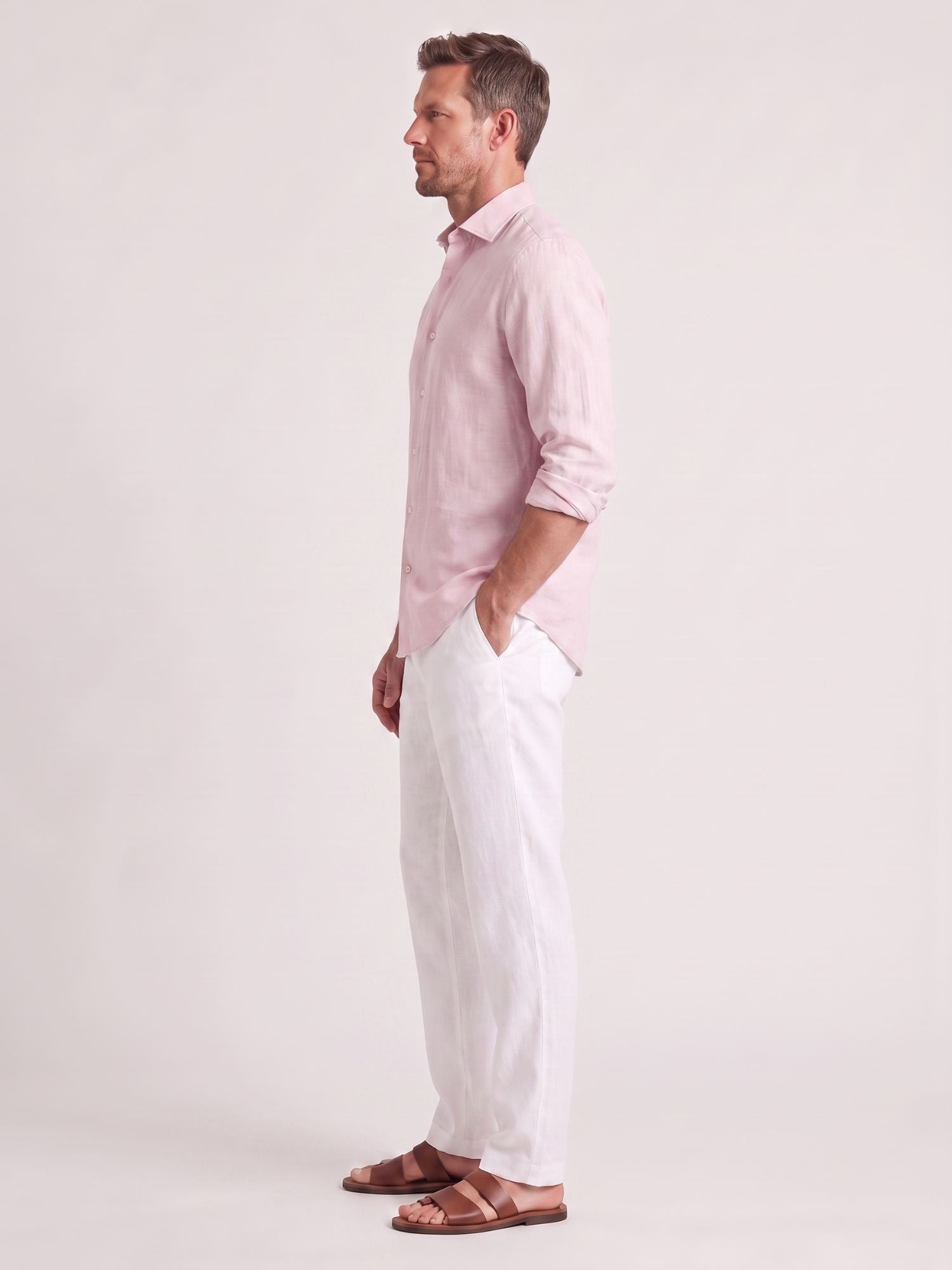Soft Rose 100% Pure Linen Shirt