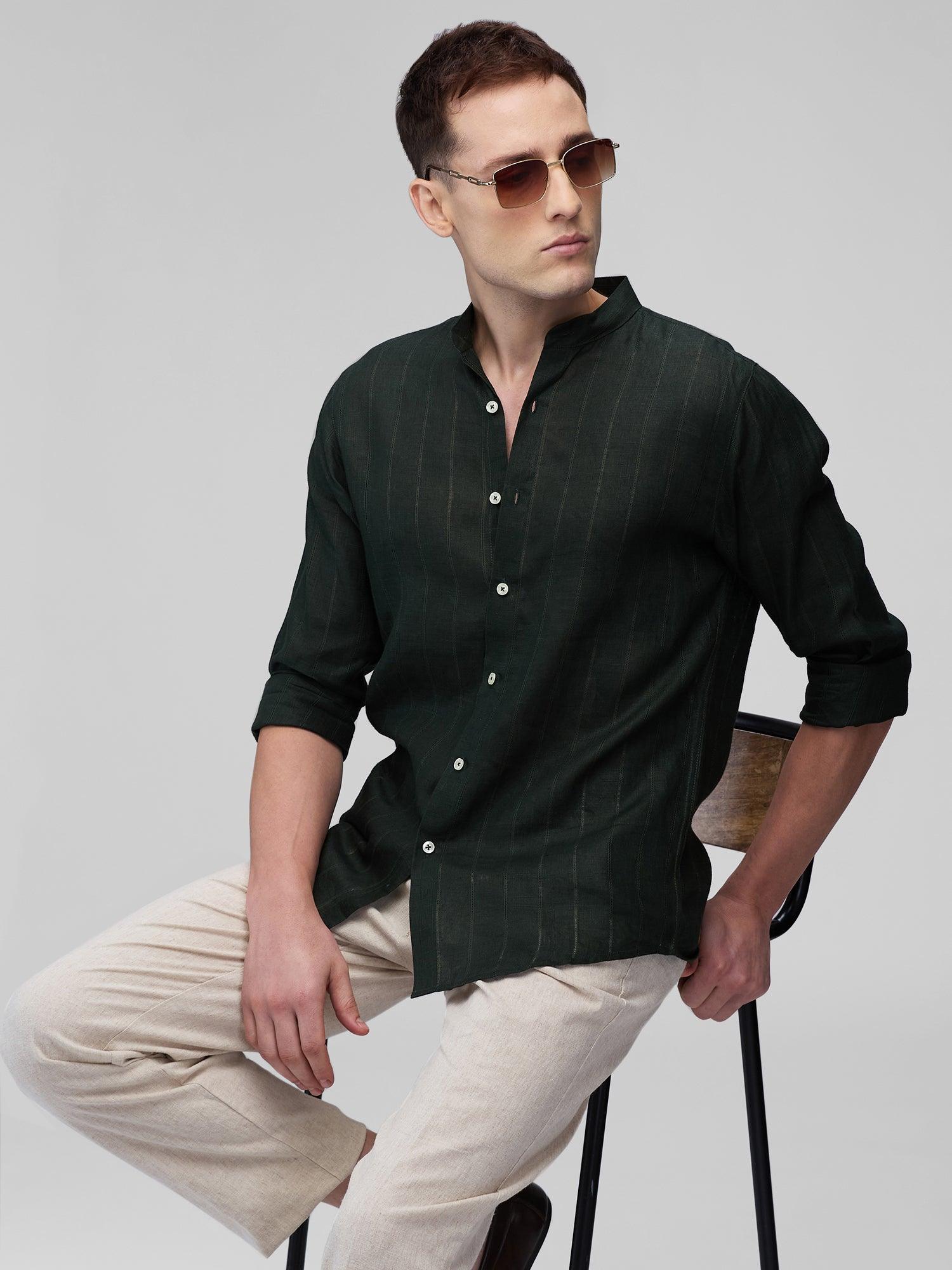 Verdant 100% Pure Linen Stripe - Bhrata
