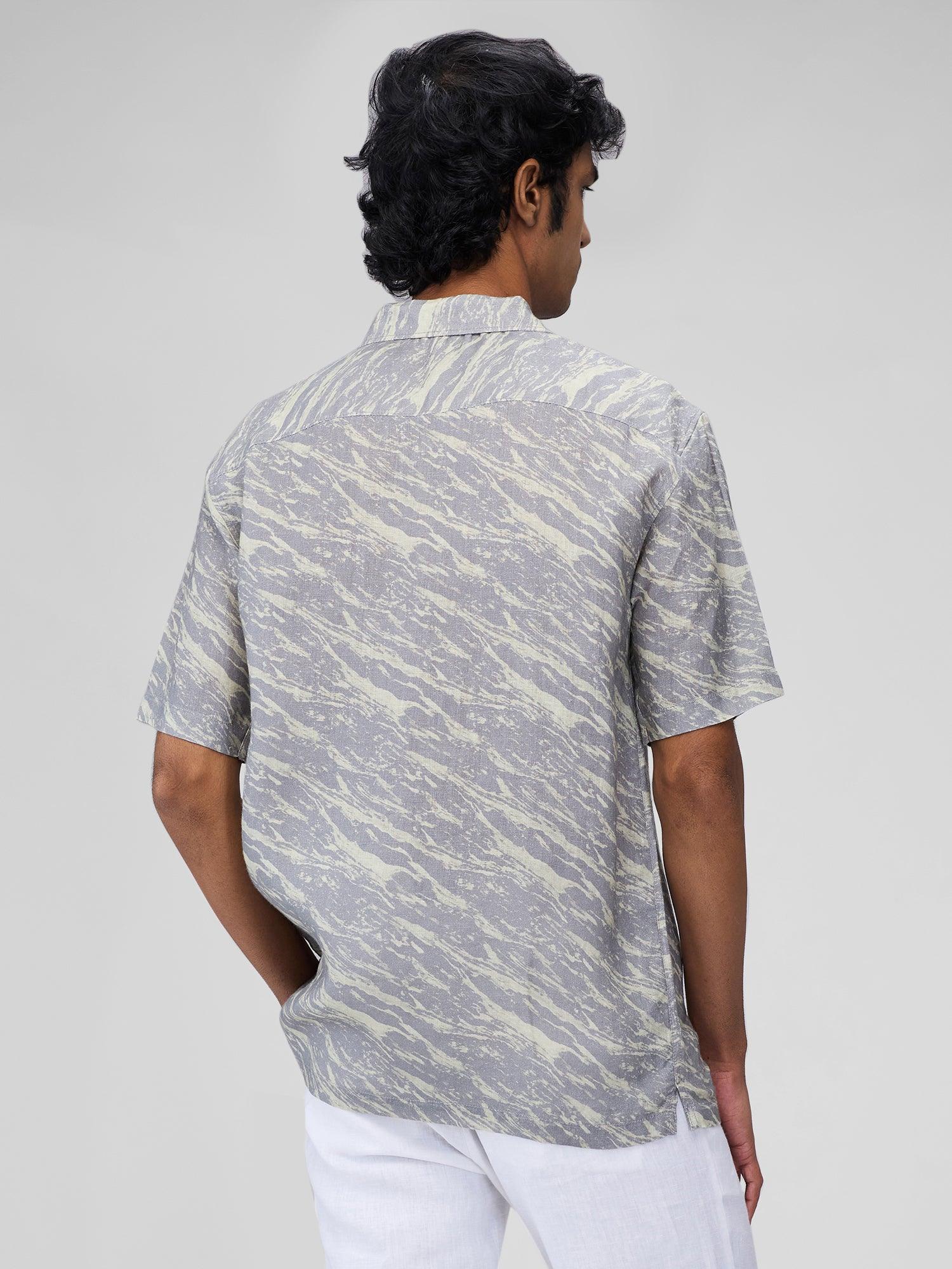 Viridian Mirage 100% Pure Linen Cuban - Bhrata