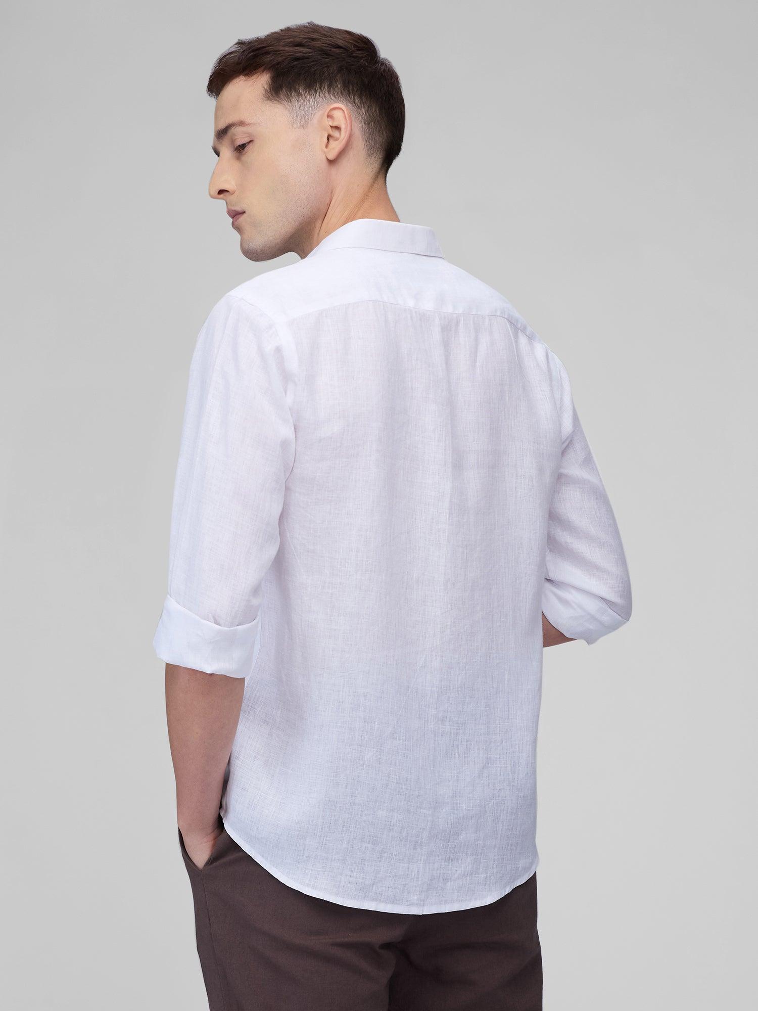 White 100% Pure Linen Classic - Bhrata